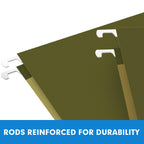 Hanging File Folders, RAZCC 60 Pack Reinforced Hanging Folders Legal Size, Designed for Bulky Files, Filing Cabinet, Adjustable Tabs, Green