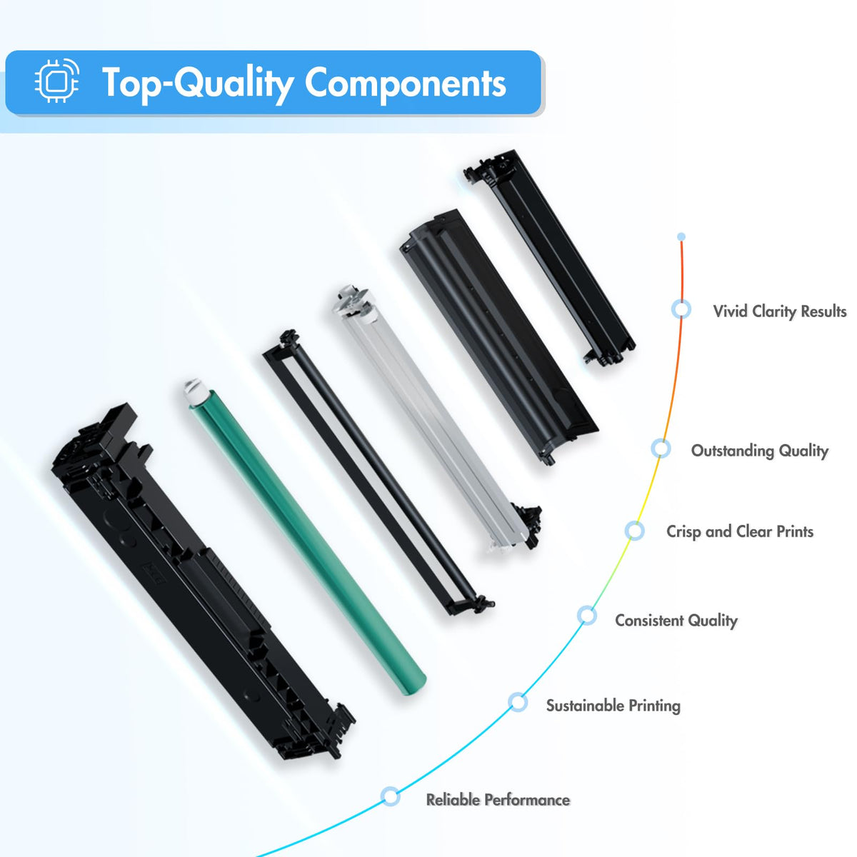 067 067H Toner Cartridge Set for Canon MF656Cdw MF654Cdw LBP632Cdw 4 Pack