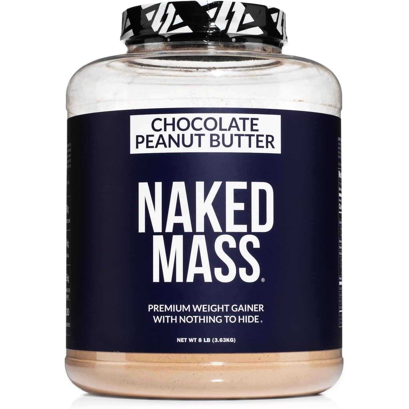 Buy now NAKED Mass - Natural Weight Gainer Protein Powder - 8 LB Bulk, GMO Free, Gluten Free & Soy Free. No Artificial Ingredients - 1,250 Calories per Serving 8 Pound (Pack of 1) Chocolate Peanut Butter at indiglob india