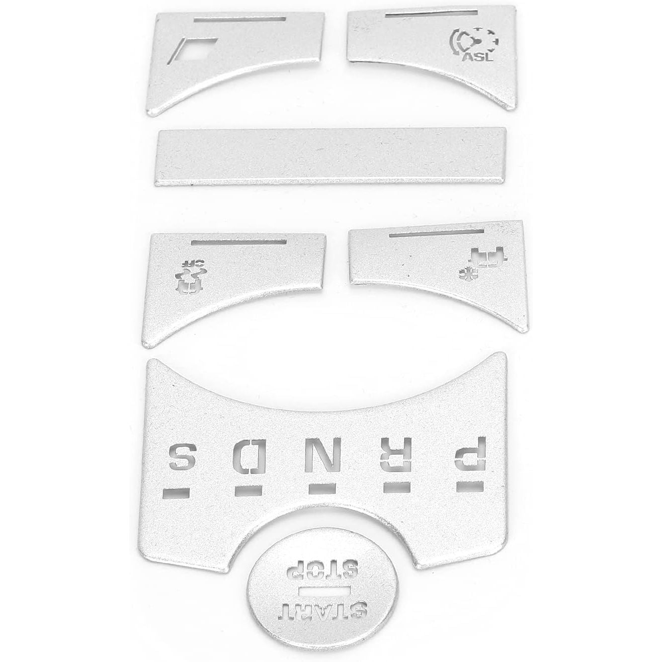 Buy now Central Control Panel Button, 7pcs Central Control Gear Shift Panel Button Cover Sticker Button Frame Cover Decal Trim Replacement for XF 2012?2015 Silver at indiglob india