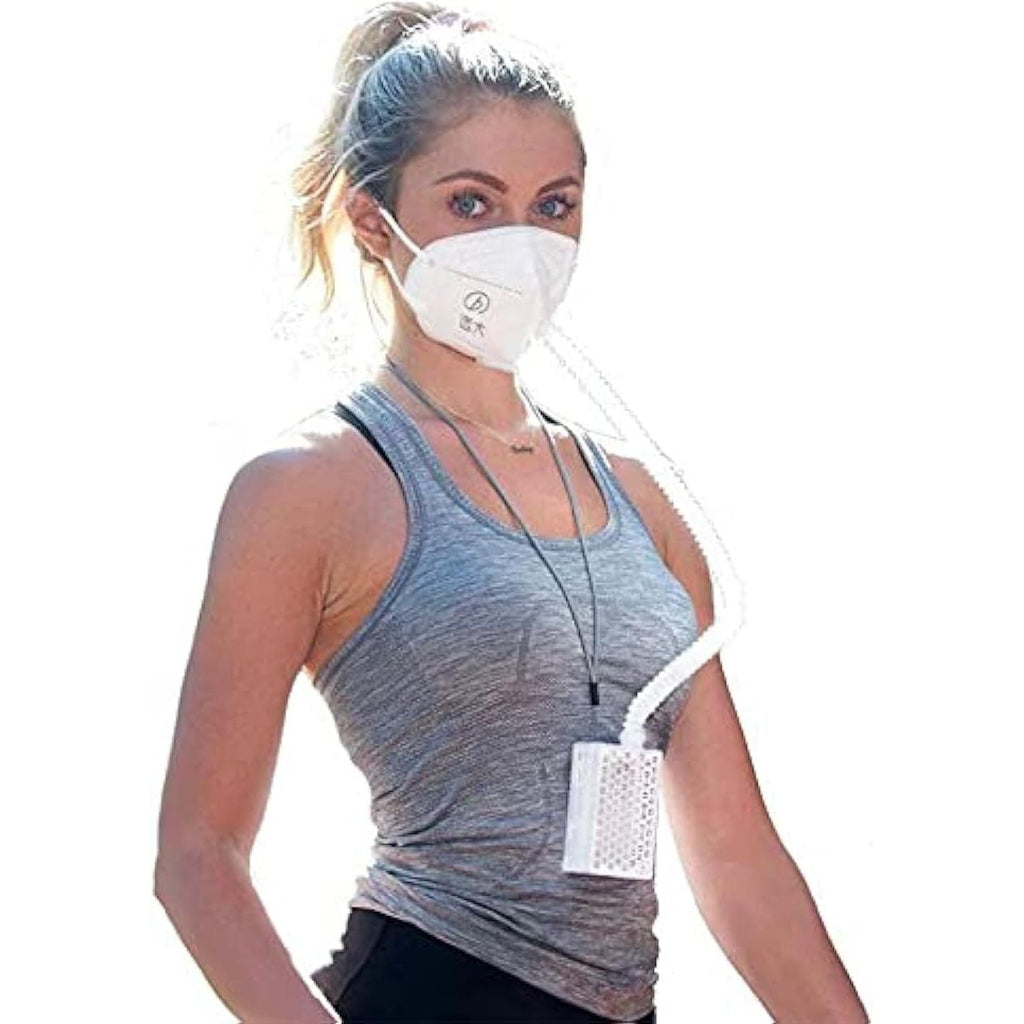 Buy now BROAD Breathe Easier AirPro Mask Rechargeable Reusable Air Purifying Respirator with a HEPA Filter Default at indiglob india