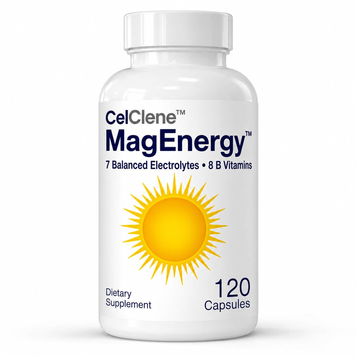 CELCLENE MagEnergy 7 Electrolytes, 8 Super B Vitamins, High Magnesium, High Methyl B12, Methyl Folate, D3/K2, Biotin, Zinc for Hydration, L-Theanine, Choline, Green Tea, Ginger Extracts