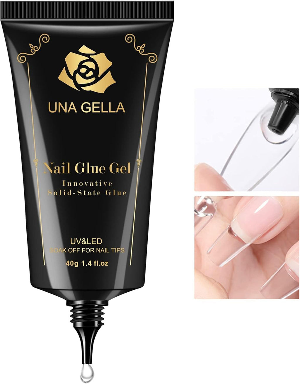Buy now UNA GELLA Almond Gel Nail Tips, 504PCS Pre Etched Clear Fake Nails Tips Medium Almond Shape - 12 Sizes Full Cover Soft Acrylic Press On Nail Extensions No C Curve Gift for Diy at Home at indiglob india