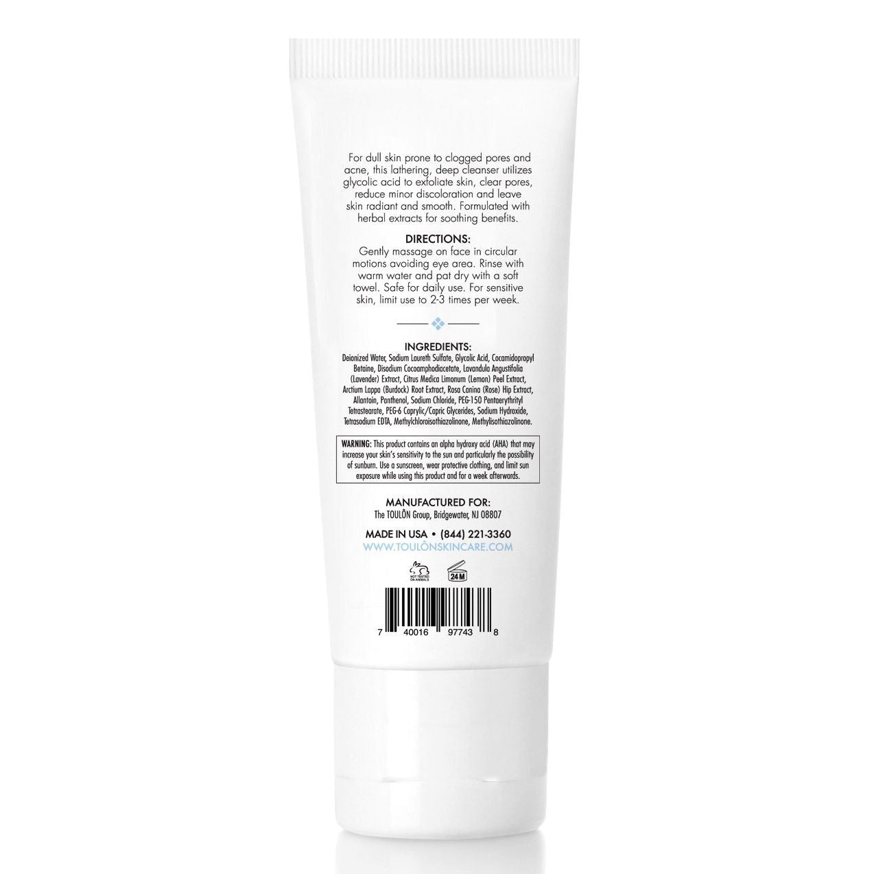 Buy now TOULON Glycolic Acid Skin Care Kit with AHA Cleanser, Glycolic Acid Cream for Face, and Eye Cream (1 Piece Set) at indiglob india