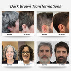 Polar Hair Dye Shampoo, Dark Brown Hair Dye Color Shampoo for Gray Coverage | Dark brown hair dye shampoo for gray hair coverage; semi-permanent color cleanser, quick application, easy rinse, 6.76 fl oz