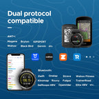 GEOID HS500 Heart Rate Monitor, Heart Rate Sensor Chest Strap, Protocol ANT+/Bluetooth, 800h Battery, IP67 Waterproof, Compatible with iOS/Android APPs