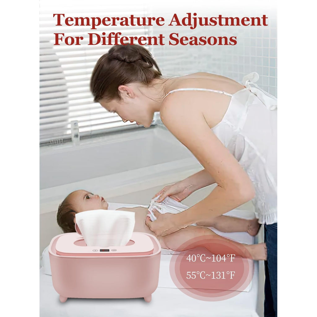Wipe Warmer - 2026 New Premium Baby Wet Wipes Dispenser, Baby Wipe Warmer for Home Use - Essential Calentador De Wipes para Bebes - Travel Friendly with Direct Plug-in Power Supply