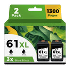 61XL 61 Black Ink Cartridge for HP Printers Replacement for HP Ink 61 XL