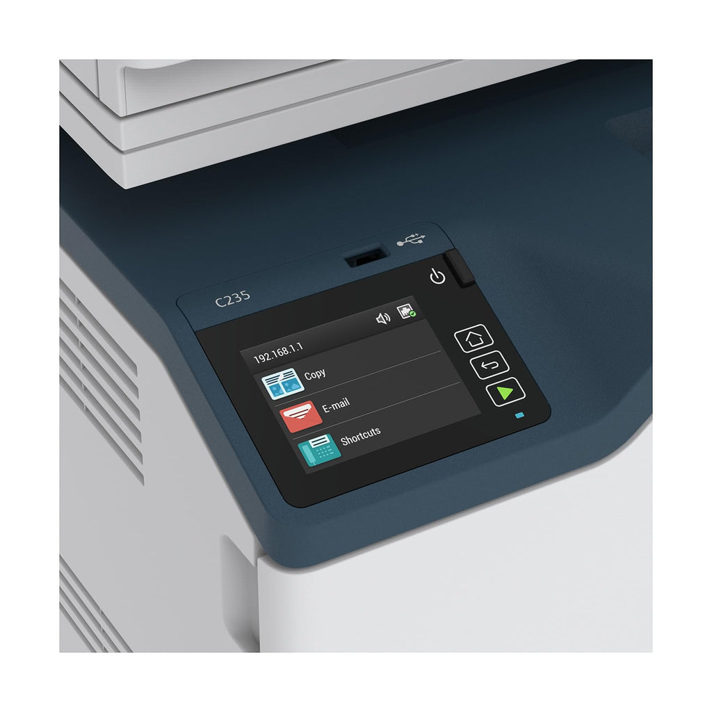 Buy now Xerox C235dni Wireless Printer - 24ppm Color Laser All in One Multifunction Printer with Automatic 2-Sided Printing, Home, Office or Small Business Use - Copy/Print/Scan/Fax - Color Touchscreen at indiglob india