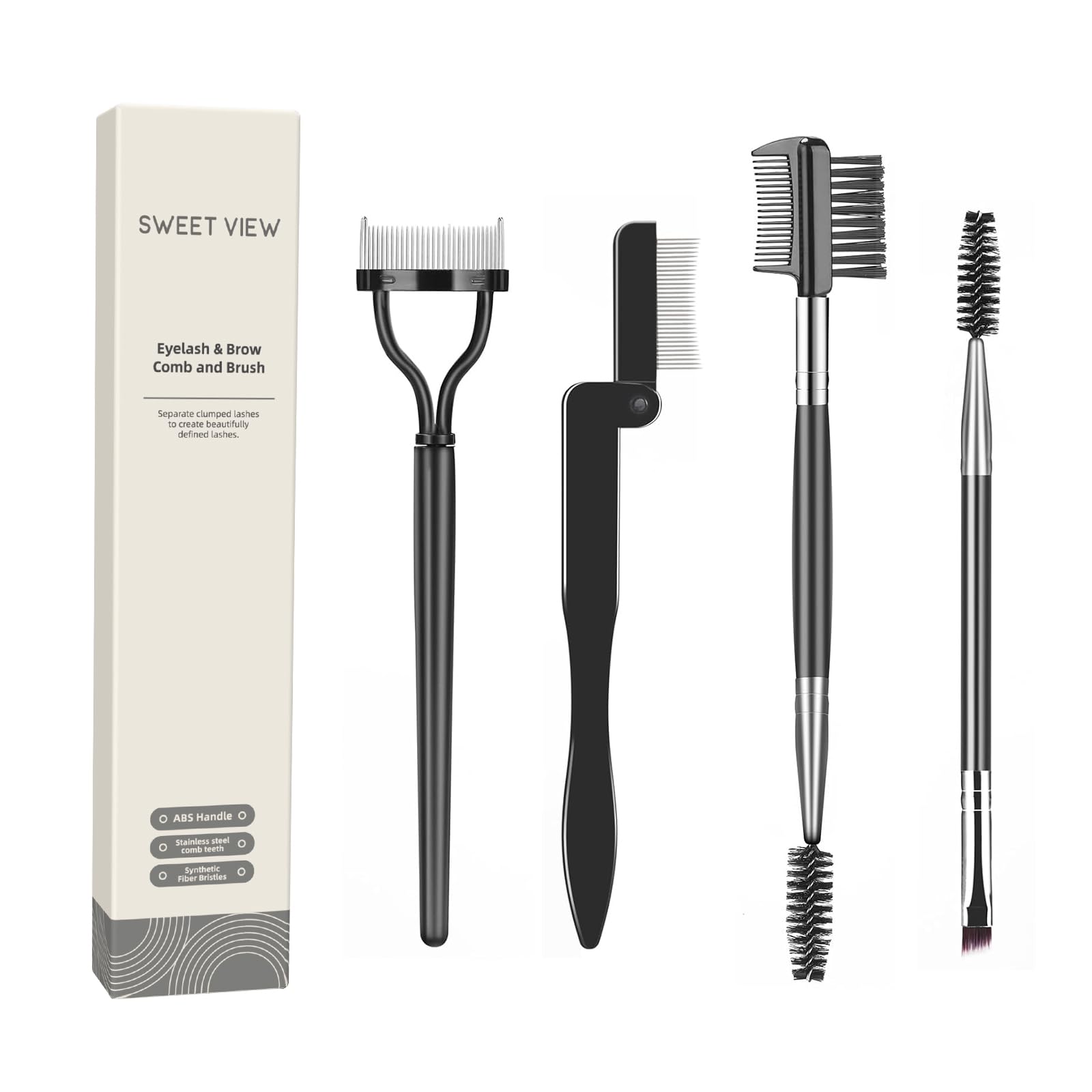 Eyelash Comb Lash Separator Tool Brow Brush | Lash Spoolie Professional Eye Makeup Tools