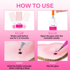 TDANCE Eyelash Extension Glue /0.5-1 Sec Dry/Retention – 7 Weeks/Lash Extension Glue for Professional Use Only (0.17 fl. oz / 5ml)