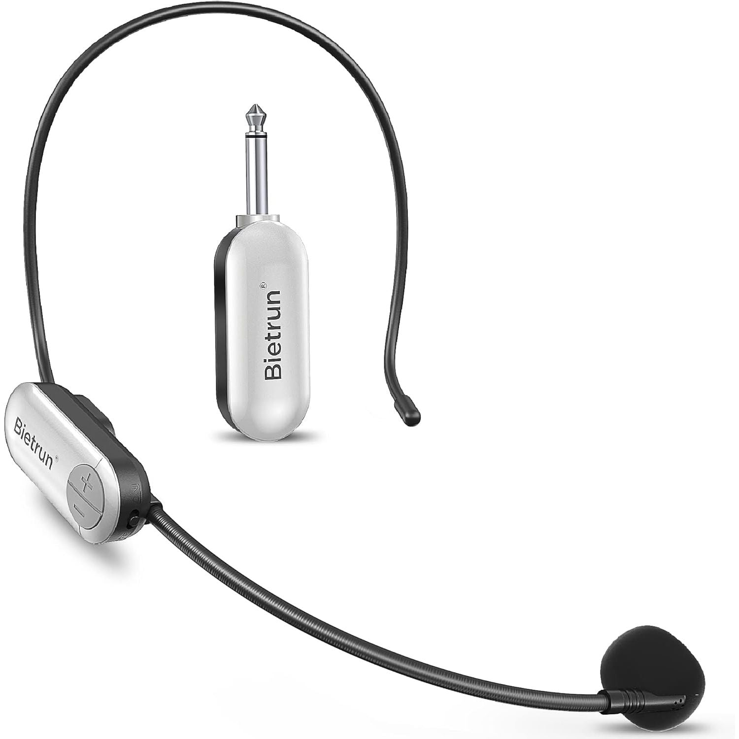 Buy now Bietrun UHF Wireless Microphone Headset, 165ft Range, Working Time 6H, 1/4''Plug, Wireless Headset Mic ＆Handheld Mic 2 in 1, for Karaoke Speaker, Amplifier, Speakers, PA System, Teaching, Fitness at indiglob india