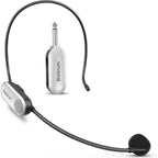 Buy now Bietrun UHF Wireless Microphone Headset, 165ft Range, Working Time 6H, 1/4''Plug, Wireless Headset Mic ＆Handheld Mic 2 in 1, for Karaoke Speaker, Amplifier, Speakers, PA System, Teaching, Fitness White at indiglob india