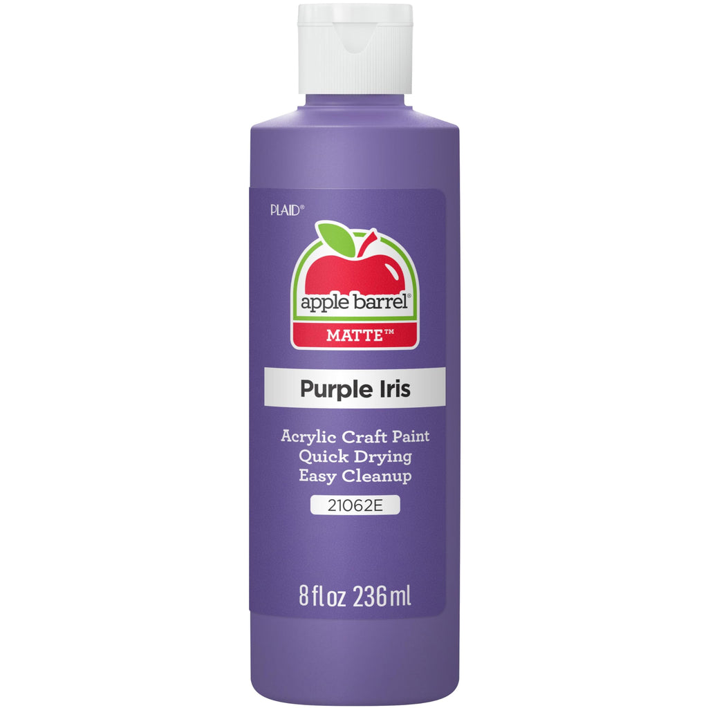 Apple Barrel, Matte Acrylic Paint, 8 fl oz, Purple Iris, (Pack of 1)