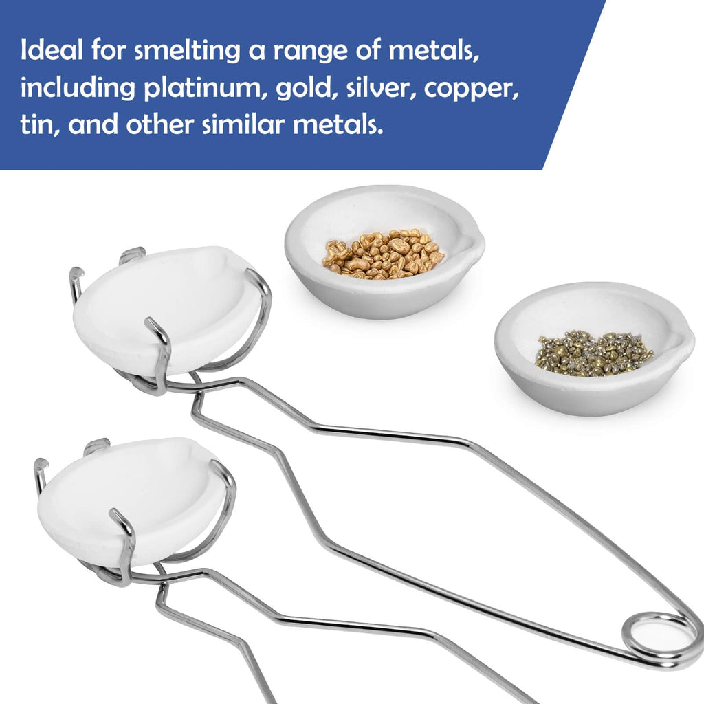 Novellaire 8 Pcs Crucibles Kit for Melting Metal Like Gold and Silver