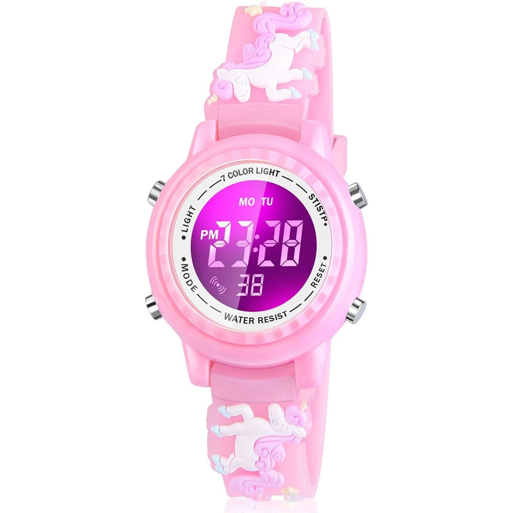 Buy now Waterproof LED Kids Watches with Alarm - Kids Toys Gifts for Girls Age 3-10 at indiglob india