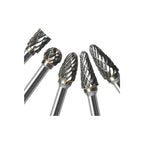 Buy now Double Cut Carbide Rotary Burr Set - 10 Pcs 1/8" Shank, 1/4" Head Length Tungsten Steel for Woodworking,Drilling, Metal Carving, Engraving, Polishing at indiglob india