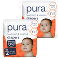 Pura Baby Diapers Size 2 (12-18 lbs) 70 Count Sensitive Skin