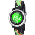Buy now Kids Watches with Waterproof Alarm - Dinosaur Gifts for Boys Girls Age 3-10 Black at indiglob india