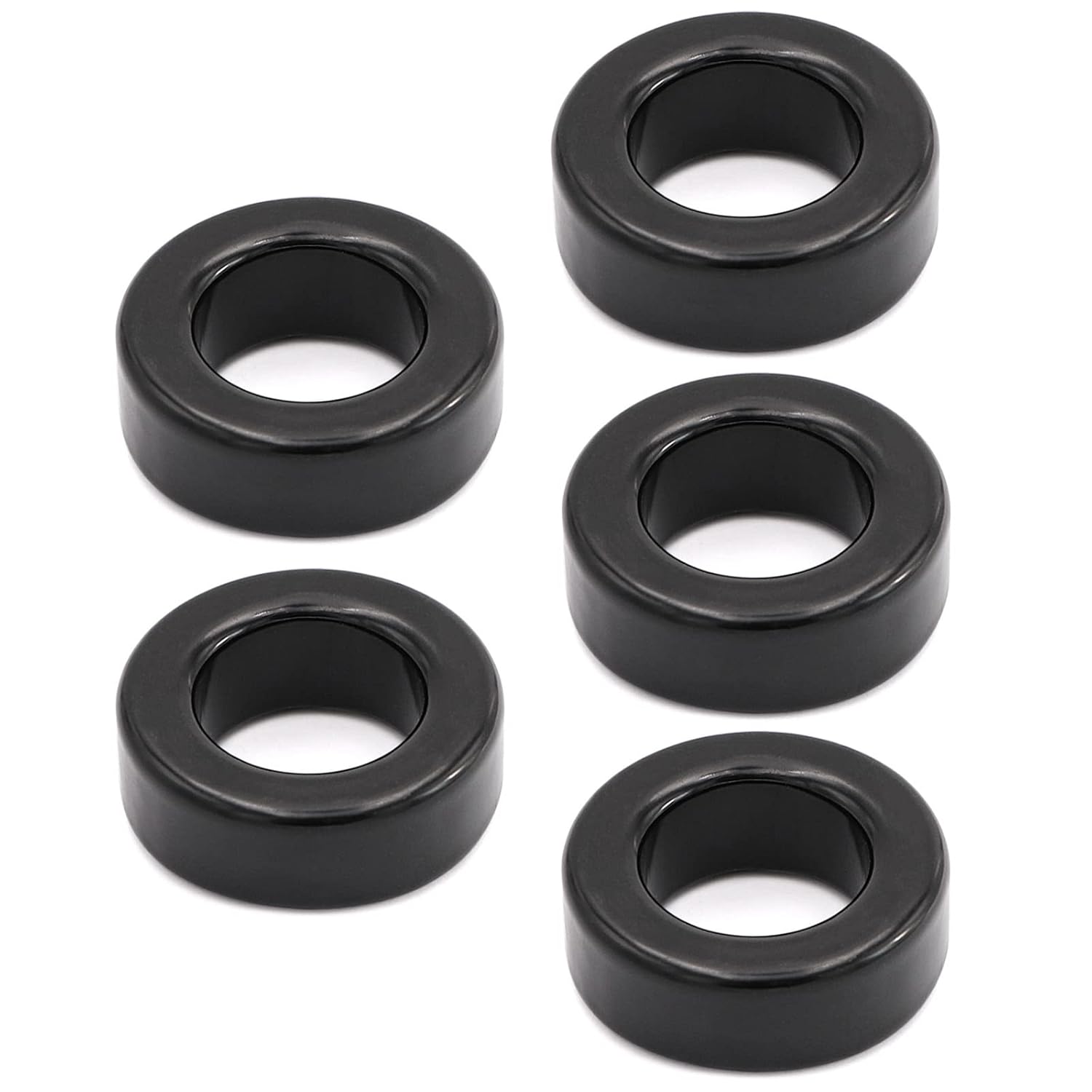 Buy now 5pcs 42X24X16mm Toroid Core,Ferrite Rings Toroid Core Iron (Black) at indiglob india