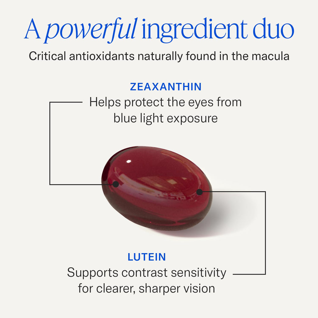 EyePromise Zeaxanthin + Lutein Eye Health Supplements, 60 Softgels | Lutein and Zeaxanthin Supplements to Enhance and Support Healthy Vision, 30-Day Supply (Packaging May Vary)