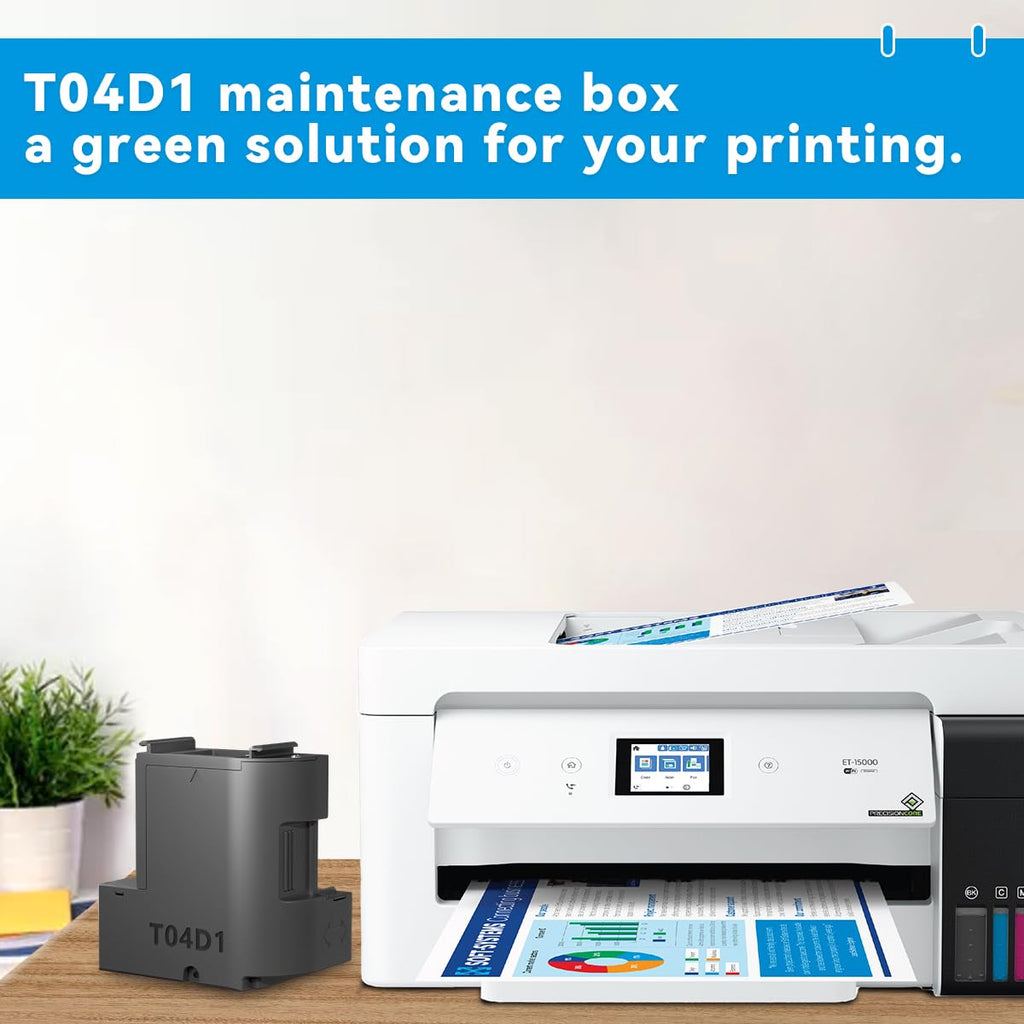 T04D1 T04D100 Ink Maintenance Box for ET-15000 ET-3750 ET-3760 WF-2860 ET-4760 ET-3850 ET-4850 XP-5100 ET-3710 ET-5150 ET-3830 ET-M1000 ST-3000 ET-M2170 Printers TO4D1/TO4D100/EWMB2/04D1