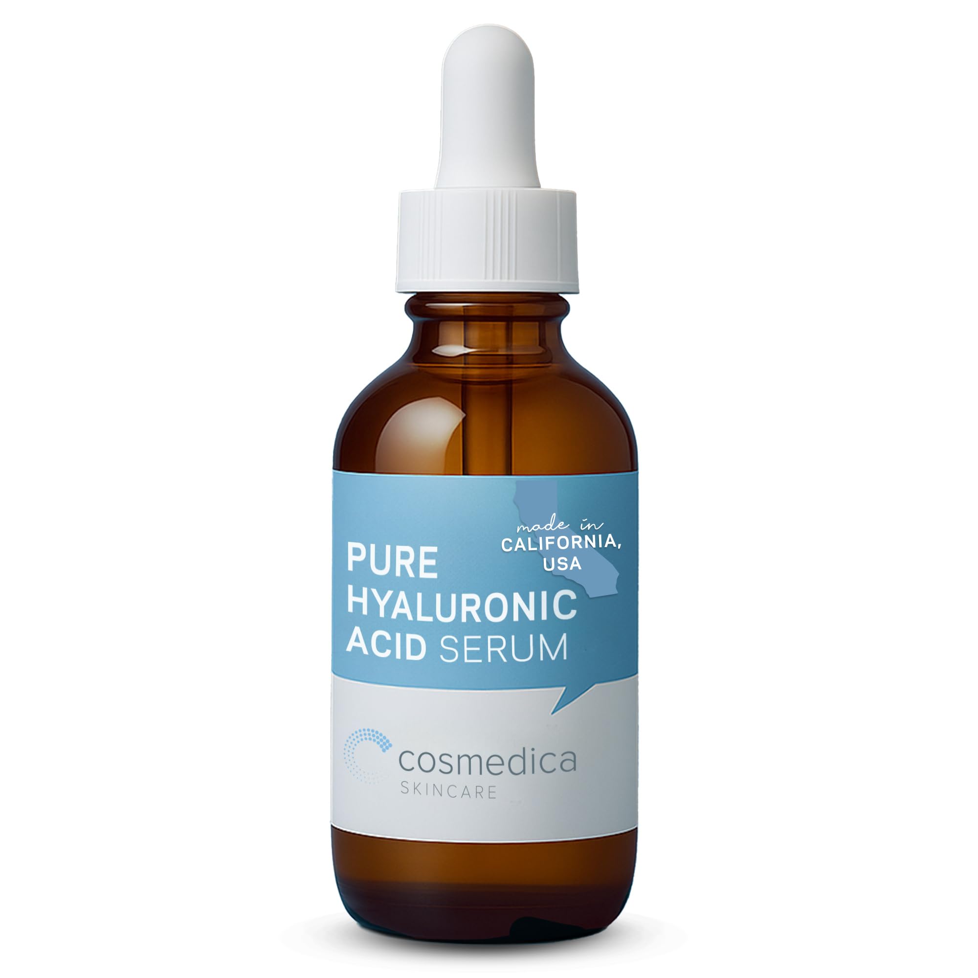 Cosmedica Hyaluronic Acid Serum for Skin – 4 Fl. Oz Hydrating Facial Moisturizer with Anti-Aging Skin Care Properties. Beauty and Skin Care