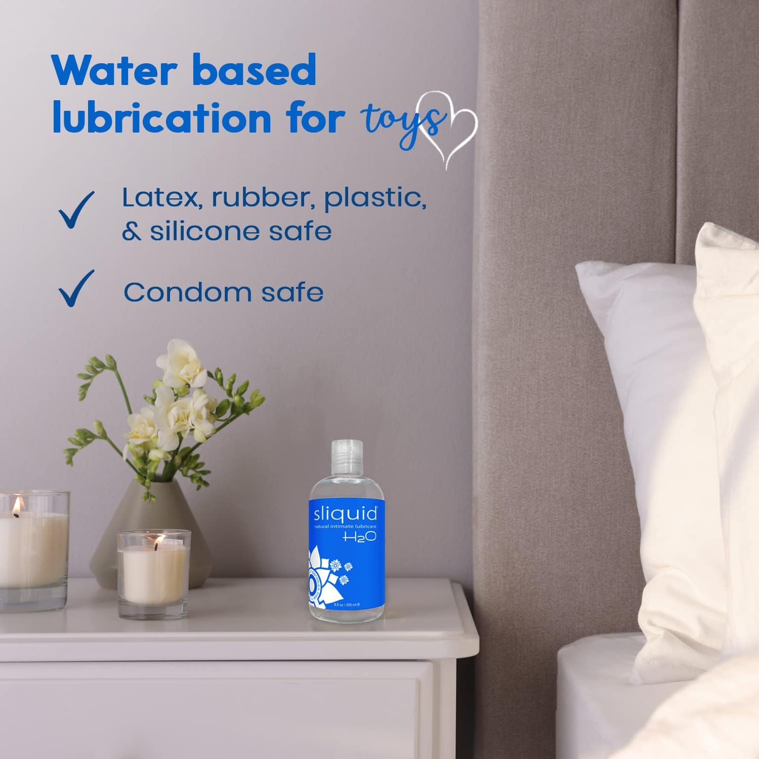 Buy now Sliquid H2O Water Based Lube, No Fragrance or Taste, Natural Lube Women, Stain Free, 8.5 Fl Oz at indiglob india