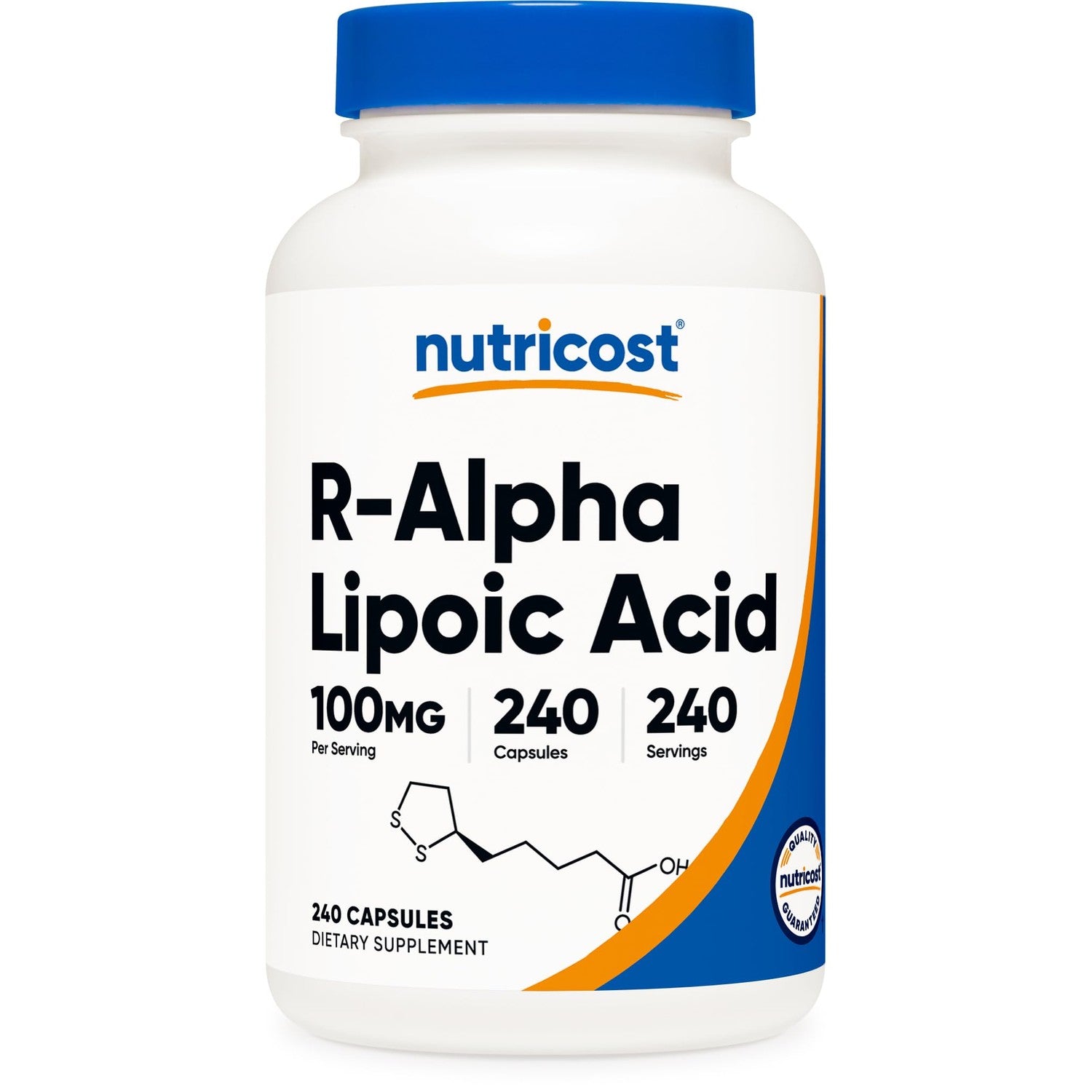 Nutricost R-Alpha Lipoic Acid 100mg, 120 Capsules, Veggie Capsules | GMO-Free, Gluten Free
