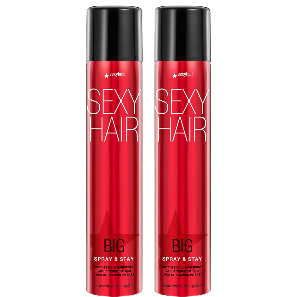SexyHair Big Spray & Stay Intense Hold Hairspray | Extreme Hold and Shine | Up to 72 Hour Humidity Resistance | All Hair Types