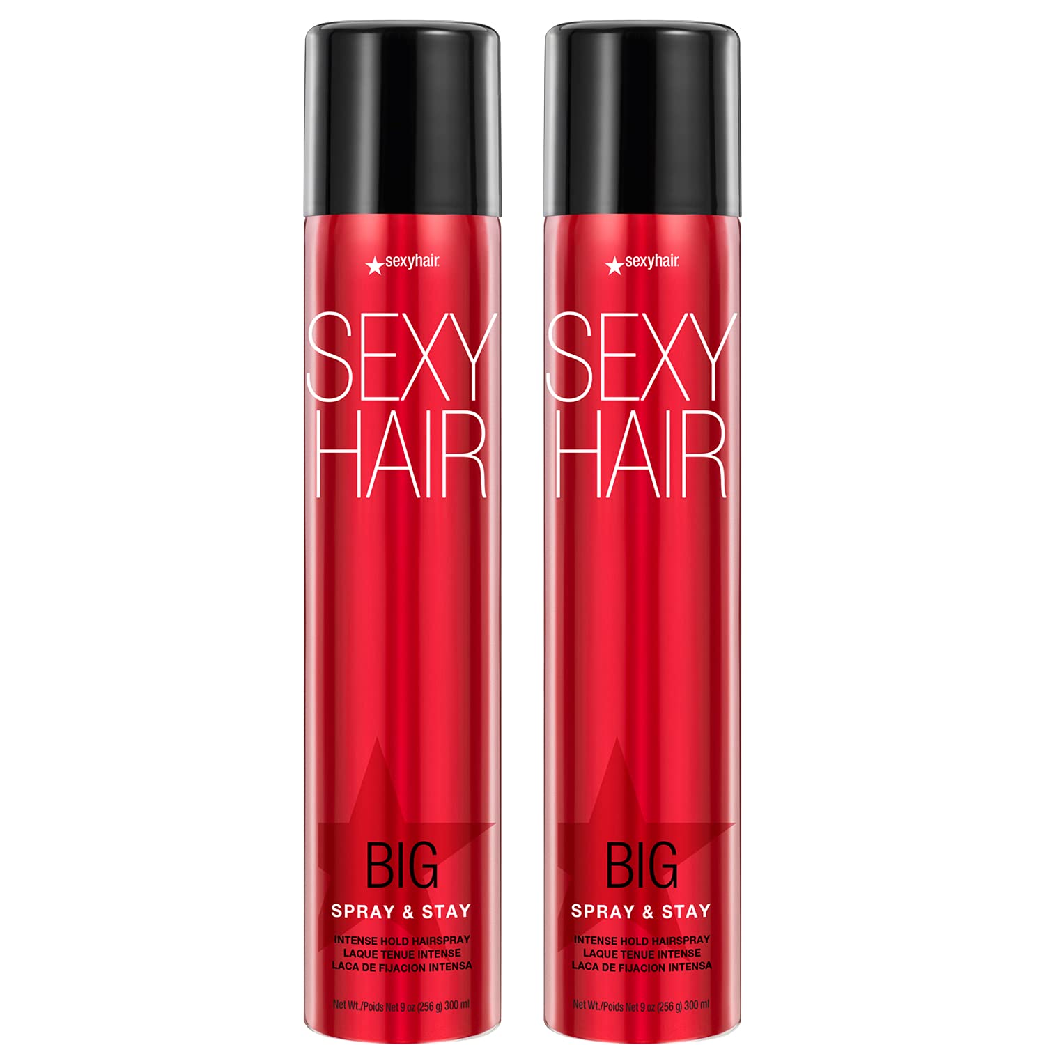SexyHair Big Spray & Stay Intense Hold Hairspray | Extreme Hold and Shine | Up to 72 Hour Humidity Resistance | All Hair Types