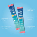 UltraCalm Super Cortisol Drink Mix - Raspberry Lemonade (2 x 30 Packets) | with Ashwagandha, Magnesium Glycinate & L-Theanine Supplement - Sleep and Relaxation Support