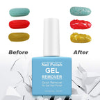 2 Pack Gel Nail Polish Remover, Gel Polish Remover for Nails, Easily Magic Soak-Off Gel Polish in 2-5 Minutes - Safe, No Need For Foil, Soaking Or Wrapping ( with 1 Cuticle Pusher and Nail Scraper)