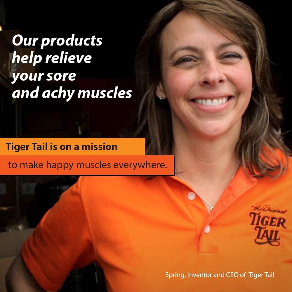 Buy now Tiger Tail 18in Massage Stick Portable Roller, Handheld, Deep Tissue Foam Roller, Body Massage and Myofascial Release Tool for Legs, Neck, Calves, Thighs, Shins & Back, The Original 18, Made in USA at indiglob india