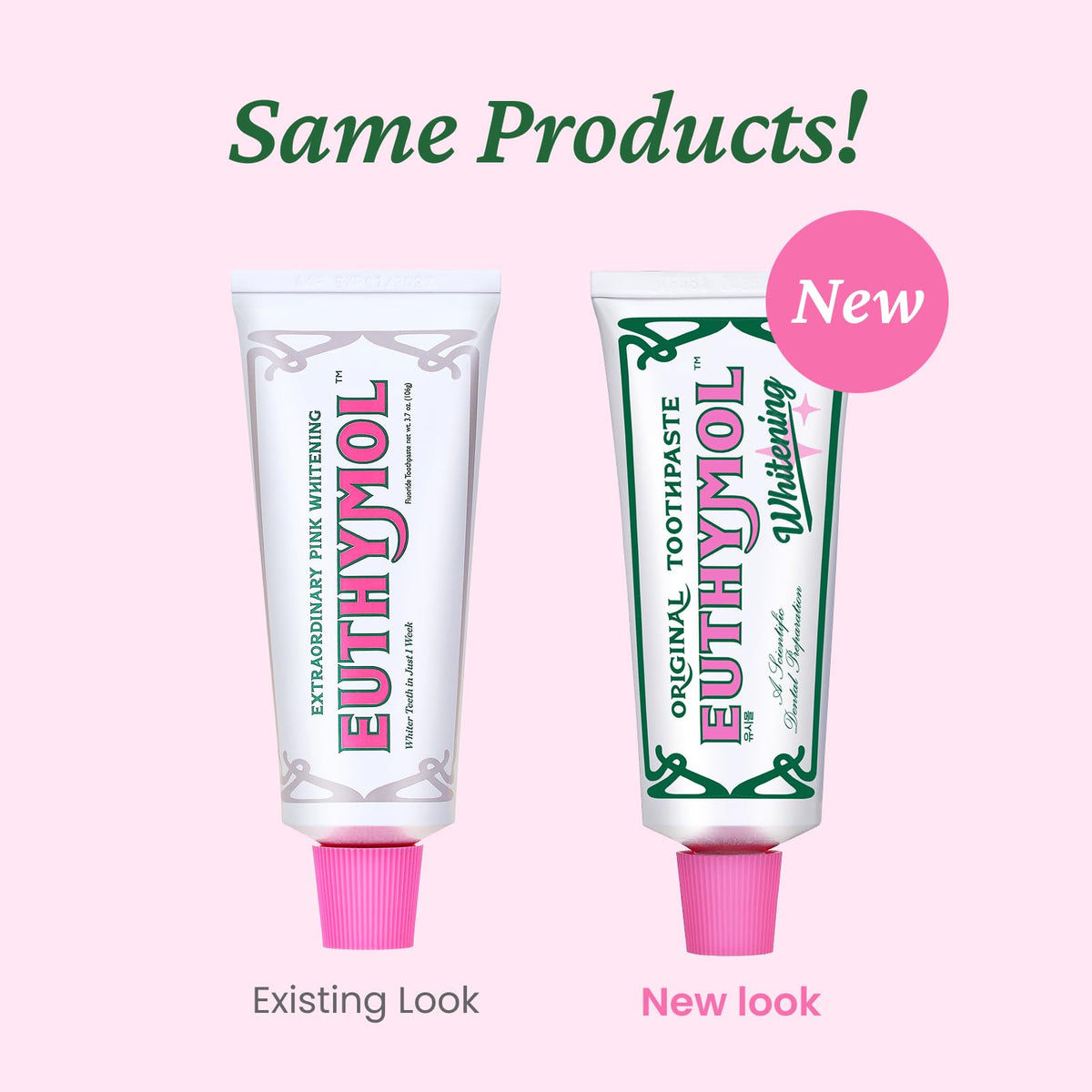EUTHYMOL Whitening Toothpaste Gift Set | 3.7 oz*2 + Squeezer Set