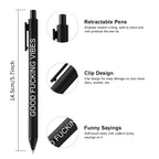 KeCee 11pcs Fuck Pens,Funny Adults Ballpoint Pen Set,Fun Swear Cuss Word Pens for Office Gifts,Novelty Coworker Gift,Funny Gag Gifts for Nurses Women