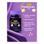 Carlyle Kids Melatonin 1mg | 120 Chewable Tablets | Fruit Flavor | Vegetarian Supplement | Non-GMO, Gluten Free Formula