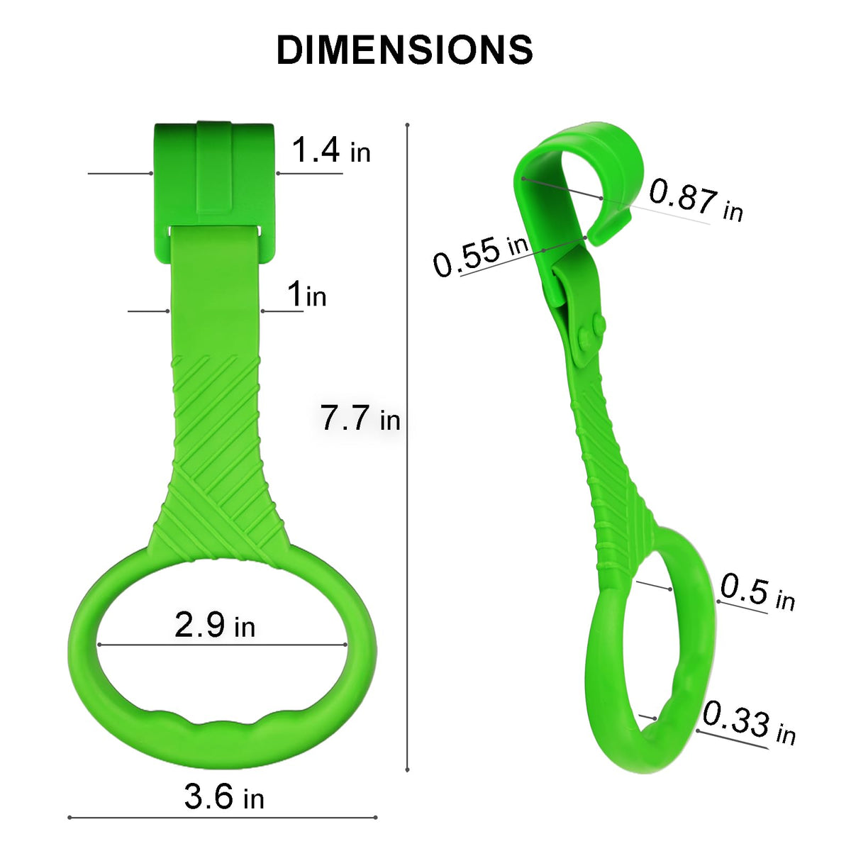 6PCS Playpen Baby Pull Up Rings - Premium Baby Handles for Play Pen Standing Up - Plastic Walking Exercises Assistant Rings for Infants Babies Toddler - Ergonomic Handles - 6 Colors