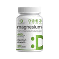 Magnesium Glycinate 400mg, 300 Capsules | 100% Chelated for Easy Absorption | Essential Mineral Supplement for Muscle, Sleep, & Heart Health*