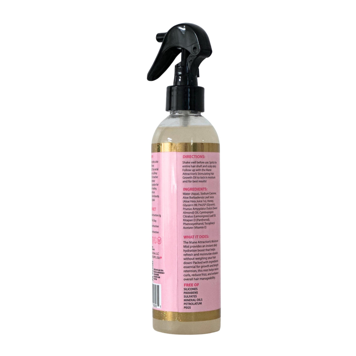 The Mane Attraction Hair Growth Moisture Mist for All Hair Types, 8 Fl Oz