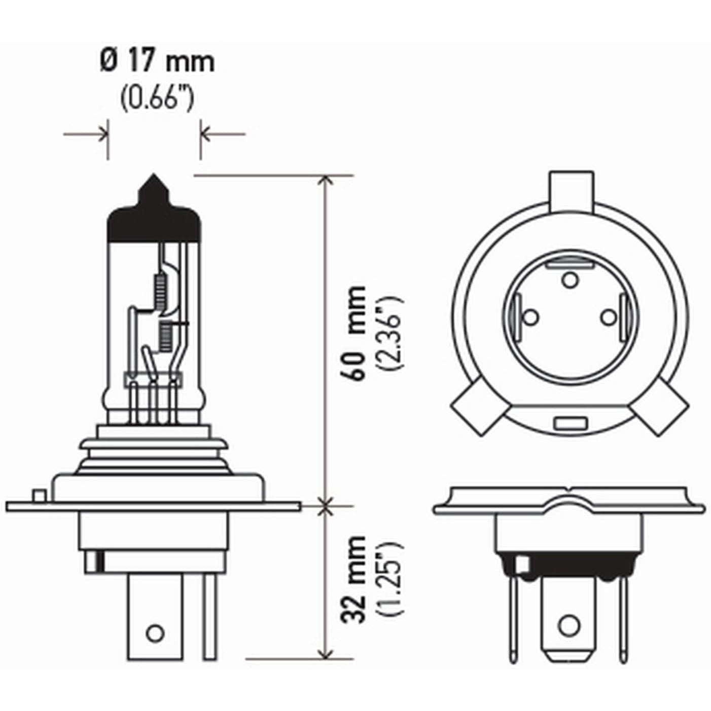 Buy now HELLA H4P50TB +50 Performance Bulb, 12V, 60/55W, 2 Count (Pack of 1) at indiglob india
