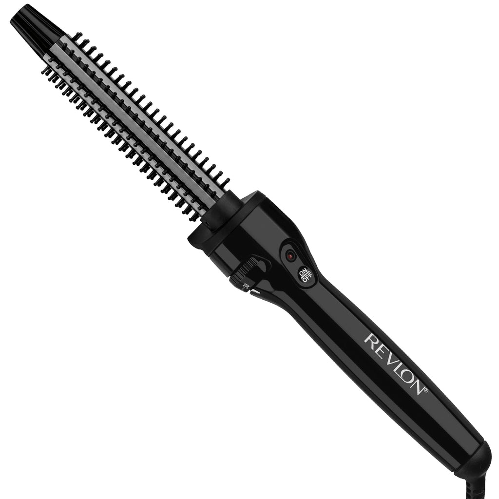 Buy now REVLON Perfect Heat Ceramic Curling Iron Brush, Black, 3/4" at indiglob india