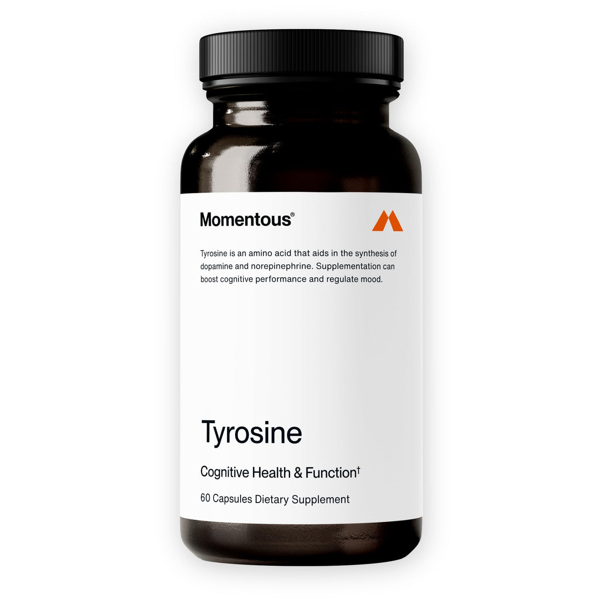 Momentous L-Tyrosine Supplement, Maintains Focus During Stress, 500mg