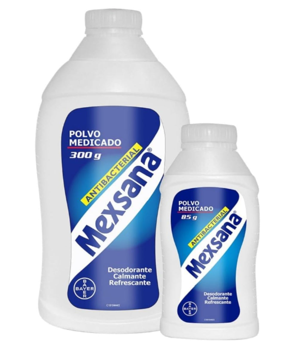 MEXANA Foot Powder 385gr | Talco para los Pies mal Olor y Sudor | Ayuda a Refrescar y Absorber el Sudor | - Talco Mexsana Original Colombia Kit 300 Grs + 85 Grs - 13,58 Oz