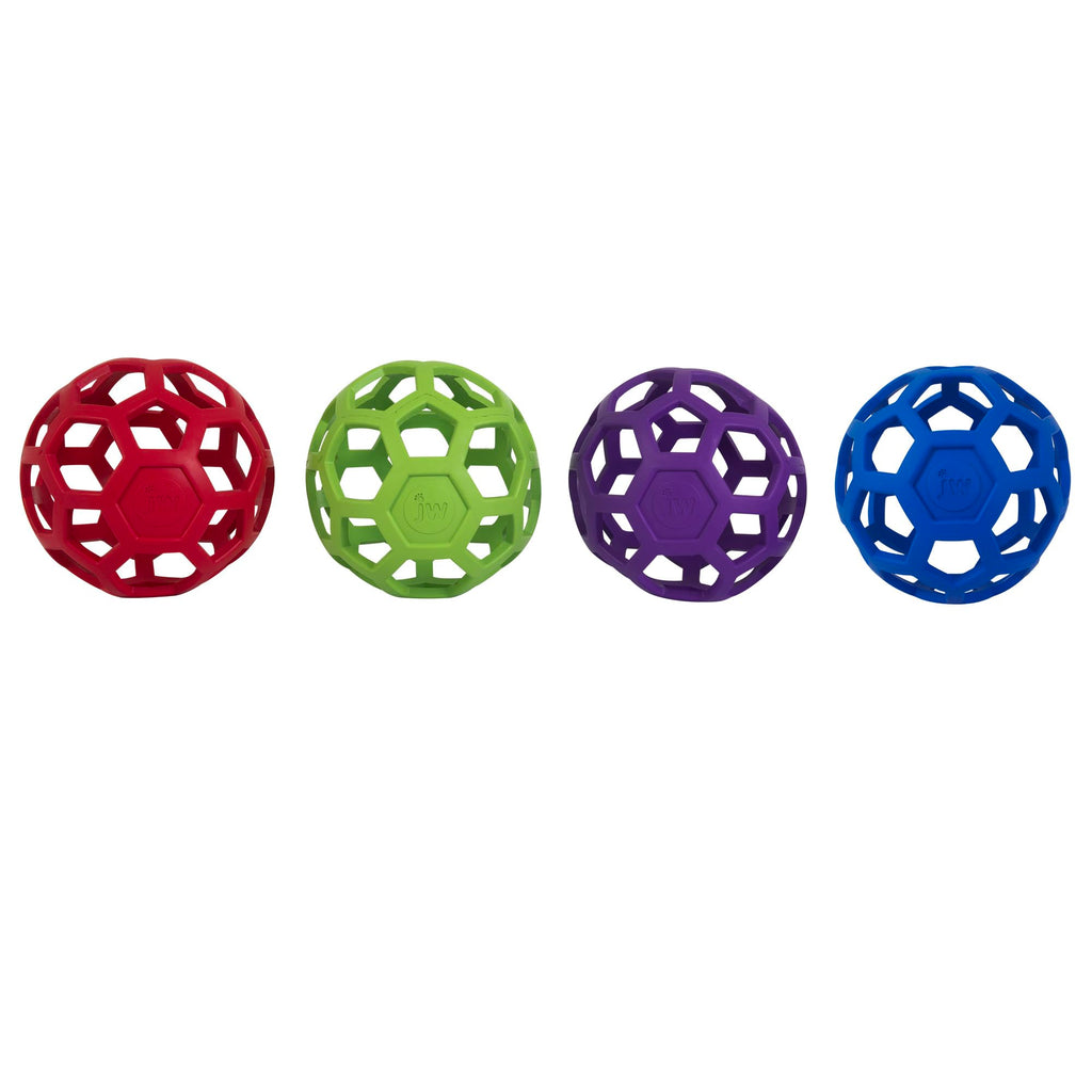 JW Pet HOL-ee Roller Dog Puzzle Ball, XL 7.5in, Natural Rubber