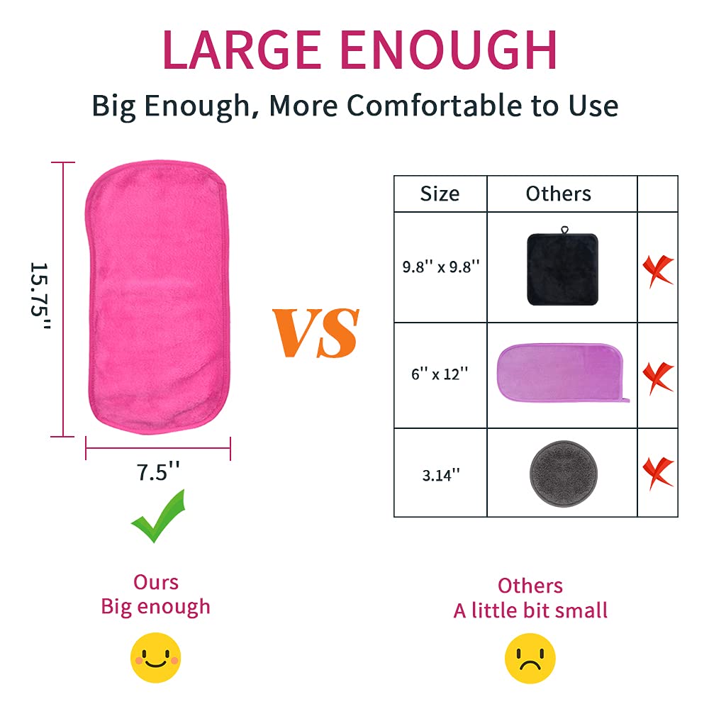 Buy now UWEME Makeup Remover Cloths 4 Count: Microfiber Reusable Fast Drying Washcloth, Face Towels for Women at indiglob india