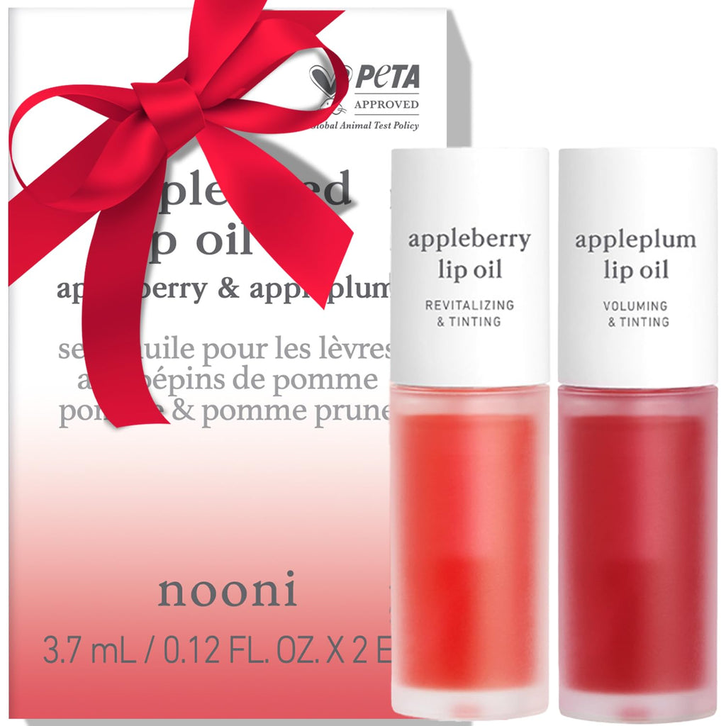 Buy now NOONI Korean Lip Oil - Appleberry | Long-Lasting, Moisturizing, Plumping, Revitalizing for Dry Lips, Waterproof, No Peel Off, Hydrating, Nourishing Crystal Clear, Stocking Stuffers, 0.12 FL Oz at indiglob india