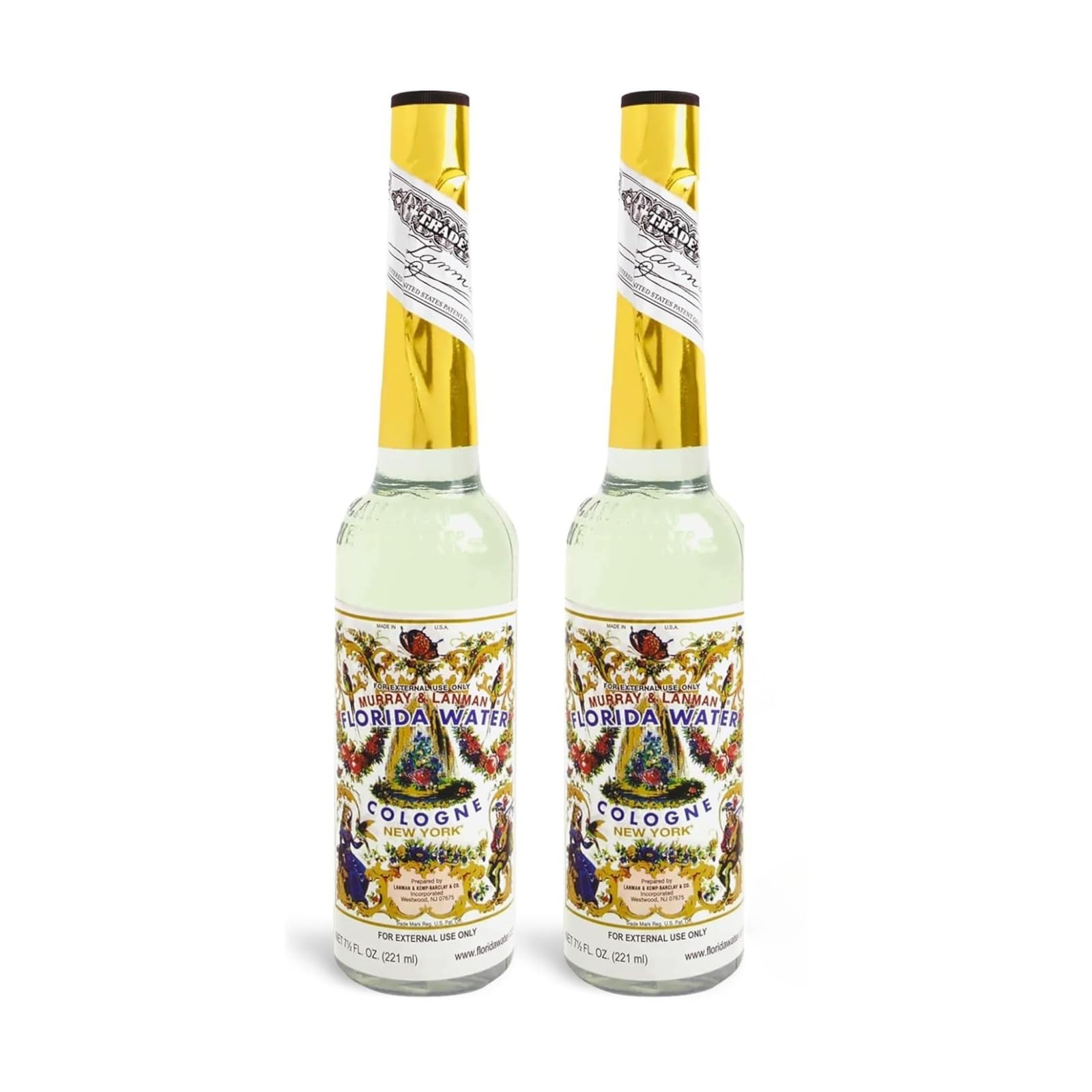 Florida Water, After Shave Cologne, Fresh, Clean Fragrance, 2-Pack of 7.5 Fl Oz, Bottles. | Fragrance