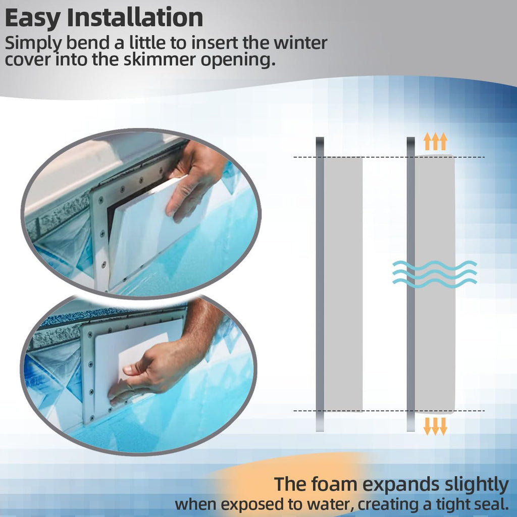 Pool Wide Mouth Skimmer Winter Plug for Hayward SP1091WM for Aquador 1010