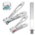 Buy now Nail Clippers Set,Fingernail Toenail Clippers for Thick Nails,Nail Clipper for Adult Men Women Seniors Silver at indiglob india